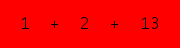 enter the sum of these 3 numbers