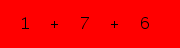 enter the sum of these 3 numbers