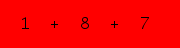 enter the sum of these 3 numbers