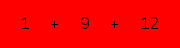enter the sum of these 3 numbers