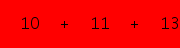 enter the sum of these 3 numbers