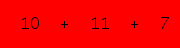 enter the sum of these 3 numbers
