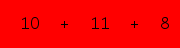 enter the sum of these 3 numbers