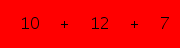 enter the sum of these 3 numbers