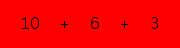 enter the sum of these 3 numbers