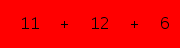 enter the sum of these 3 numbers