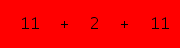 enter the sum of these 3 numbers