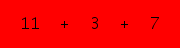 enter the sum of these 3 numbers