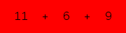 enter the sum of these 3 numbers