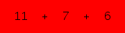 enter the sum of these 3 numbers