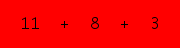 enter the sum of these 3 numbers