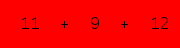 enter the sum of these 3 numbers
