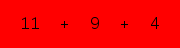 enter the sum of these 3 numbers