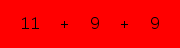 enter the sum of these 3 numbers