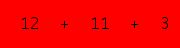 enter the sum of these 3 numbers