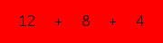 enter the sum of these 3 numbers