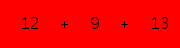 enter the sum of these 3 numbers