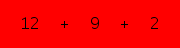 enter the sum of these 3 numbers