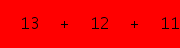 enter the sum of these 3 numbers