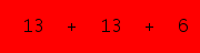 enter the sum of these 3 numbers