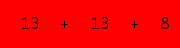 enter the sum of these 3 numbers