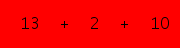 enter the sum of these 3 numbers