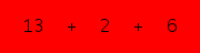 enter the sum of these 3 numbers