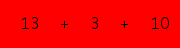 enter the sum of these 3 numbers