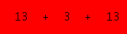 enter the sum of these 3 numbers