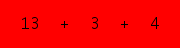 enter the sum of these 3 numbers