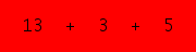 enter the sum of these 3 numbers