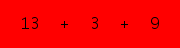 enter the sum of these 3 numbers
