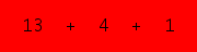 enter the sum of these 3 numbers
