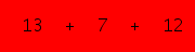 enter the sum of these 3 numbers
