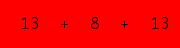 enter the sum of these 3 numbers