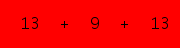 enter the sum of these 3 numbers