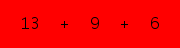 enter the sum of these 3 numbers