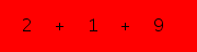 enter the sum of these 3 numbers