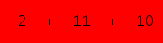 enter the sum of these 3 numbers