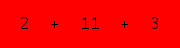 enter the sum of these 3 numbers