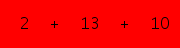 enter the sum of these 3 numbers