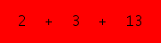 enter the sum of these 3 numbers