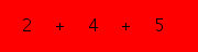 enter the sum of these 3 numbers
