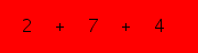 enter the sum of these 3 numbers
