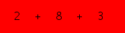 enter the sum of these 3 numbers