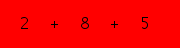 enter the sum of these 3 numbers