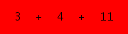 enter the sum of these 3 numbers