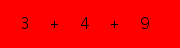 enter the sum of these 3 numbers