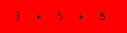 enter the sum of these 3 numbers
