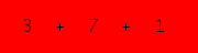 enter the sum of these 3 numbers
